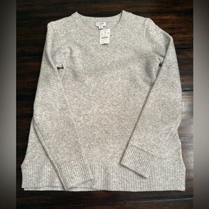 J. Crew Gray Crew Neck Sweater